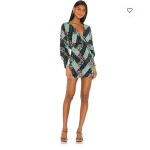 Revolve Catcher Mini Dress in Argyle Multi